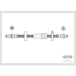 Brzdová hadica CORTECO 19018591