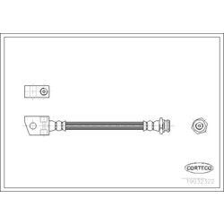 Brzdová hadica CORTECO 19032322