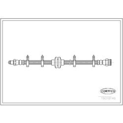 Brzdová hadica CORTECO 19018146