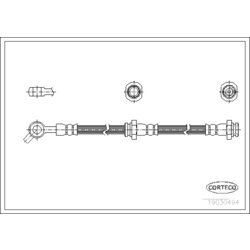 Brzdová hadica CORTECO 19030494