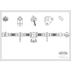 Brzdová hadica CORTECO 19030532