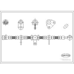 Brzdová hadica CORTECO 19030518