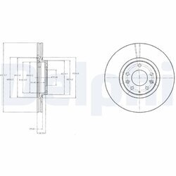 Brzdový kotúč DELPHI BG4332