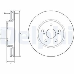 Brzdový kotúč DELPHI BG4952C