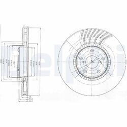 Brzdový kotúč DELPHI BG9012