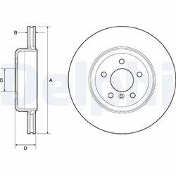 Brzdový kotúč DELPHI BG9130C