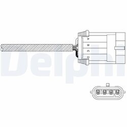 Lambda sonda DELPHI ES11052-12B1 - obr. 1