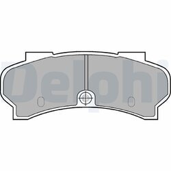 Sada brzdových platničiek kotúčovej brzdy DELPHI LP589