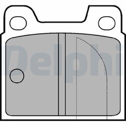 Sada brzdových platničiek kotúčovej brzdy DELPHI LP81