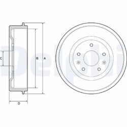 Brzdový bubon DELPHI BF513