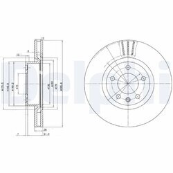 Brzdový kotúč DELPHI BG2742