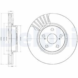 Brzdový kotúč DELPHI BG2887