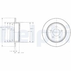 Brzdový kotúč DELPHI BG3595