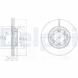 Brzdový kotúč DELPHI BG3679
