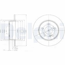 Brzdový kotúč DELPHI BG4152