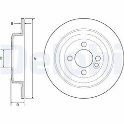 Brzdový kotúč DELPHI BG4560C