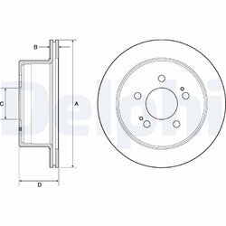 Brzdový kotúč DELPHI BG4677C
