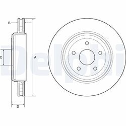 Brzdový kotúč DELPHI BG9214C