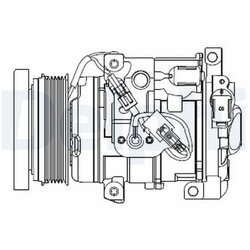 Kompresor klimatizácie DELPHI CS20508