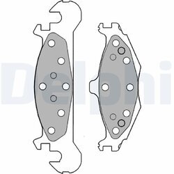 Sada brzdových platničiek kotúčovej brzdy DELPHI LP1262