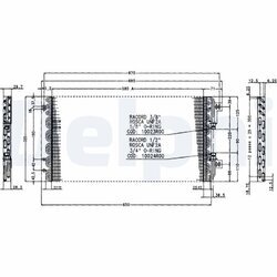 Kondenzátor klimatizácie DELPHI TSP0225166