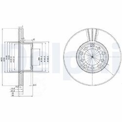 Brzdový kotúč DELPHI BG2306