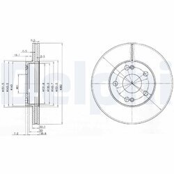 Brzdový kotúč DELPHI BG2695