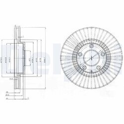 Brzdový kotúč DELPHI BG4027