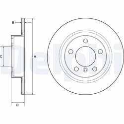 Brzdový kotúč DELPHI BG4916C