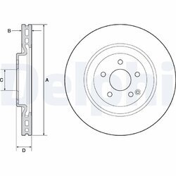 Brzdový kotúč DELPHI BG9144C