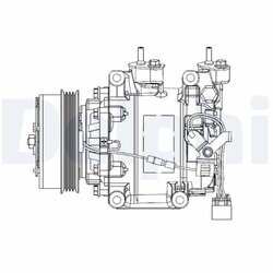 Kompresor klimatizácie DELPHI CS20515