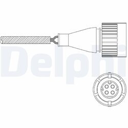 Lambda sonda DELPHI ES11048-12B1 - obr. 1