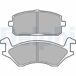 Sada brzdových platničiek kotúčovej brzdy DELPHI LP169