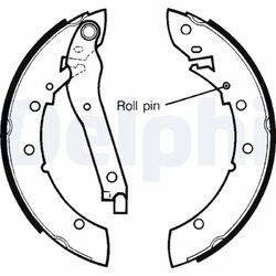 Sada brzdových čeľustí DELPHI LS1280