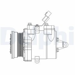 Kompresor klimatizácie DELPHI CS20534