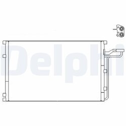 Kondenzátor klimatizácie DELPHI TSP0225659