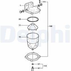 Palivový filter DELPHI 5864009