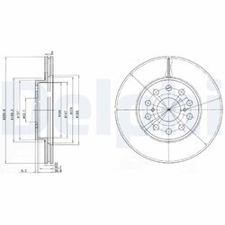 Brzdový kotúč DELPHI BG3269