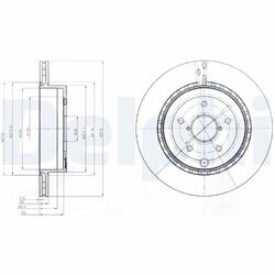 Brzdový kotúč DELPHI BG4287