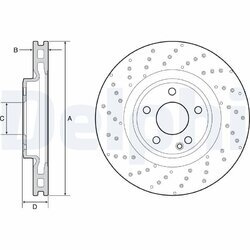 Brzdový kotúč DELPHI BG4658C