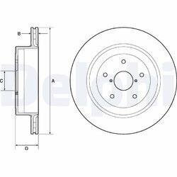 Brzdový kotúč DELPHI BG4775C