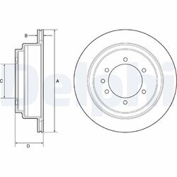 Brzdový kotúč DELPHI BG4792