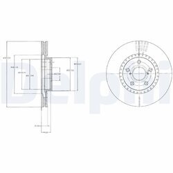Brzdový kotúč DELPHI BG9074
