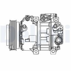 Kompresor klimatizácie DELPHI CS20415