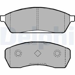Sada brzdových platničiek kotúčovej brzdy DELPHI LP1026