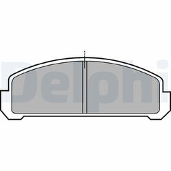 Sada brzdových platničiek kotúčovej brzdy DELPHI LP155