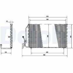 Kondenzátor klimatizácie DELPHI TSP0225177