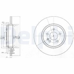 Brzdový kotúč DELPHI BG3728