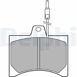 Sada brzdových platničiek kotúčovej brzdy DELPHI LP177