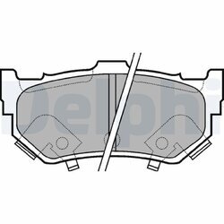 Sada brzdových platničiek kotúčovej brzdy DELPHI LP404